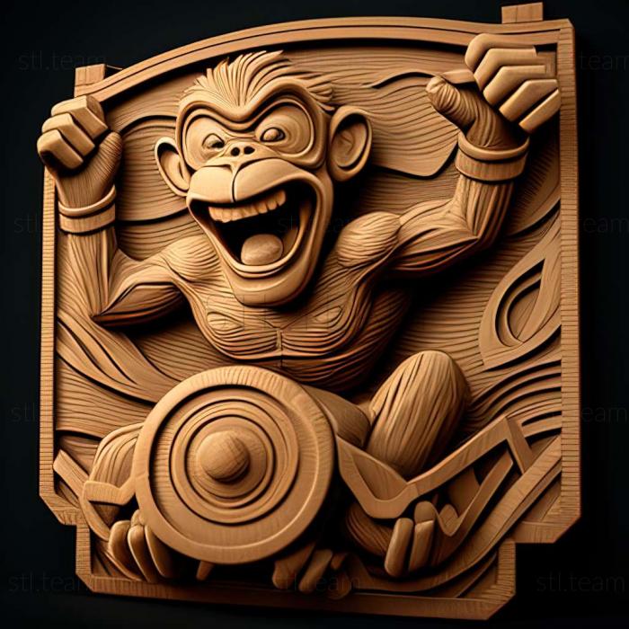 3D модель Игра Гонки на обезьянах (STL)